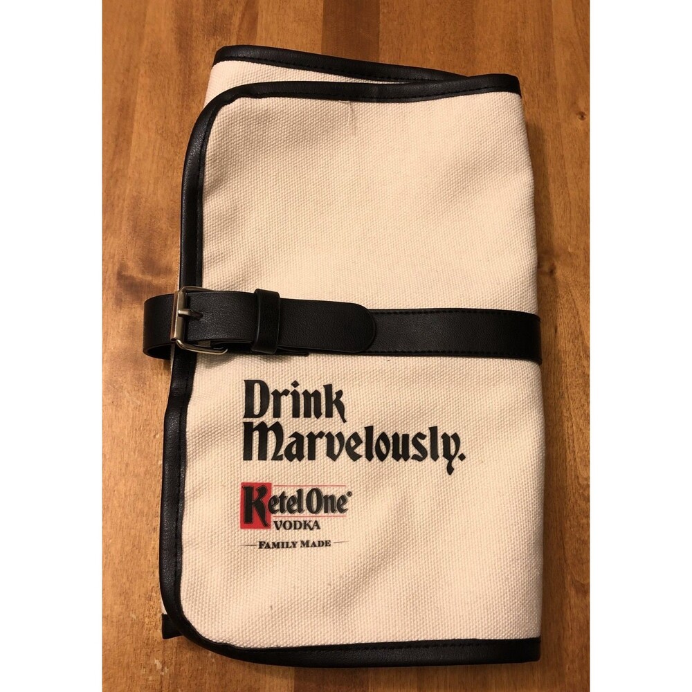 Ketel One Vodka Bartending Kit Bag Pouch Roll-up Promotional Drink Marvelously